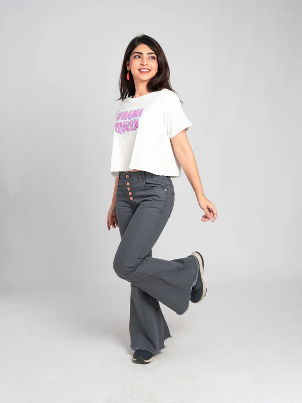 Pack of 2 Bell Bottom & Wide Legged Jeans