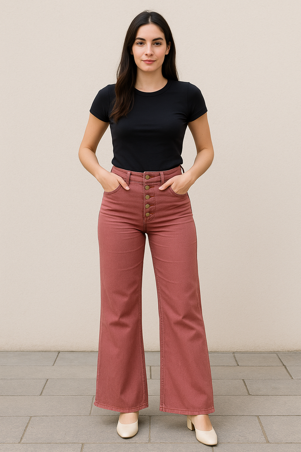 Bubble Pop Ultra Wide Legged Jeans