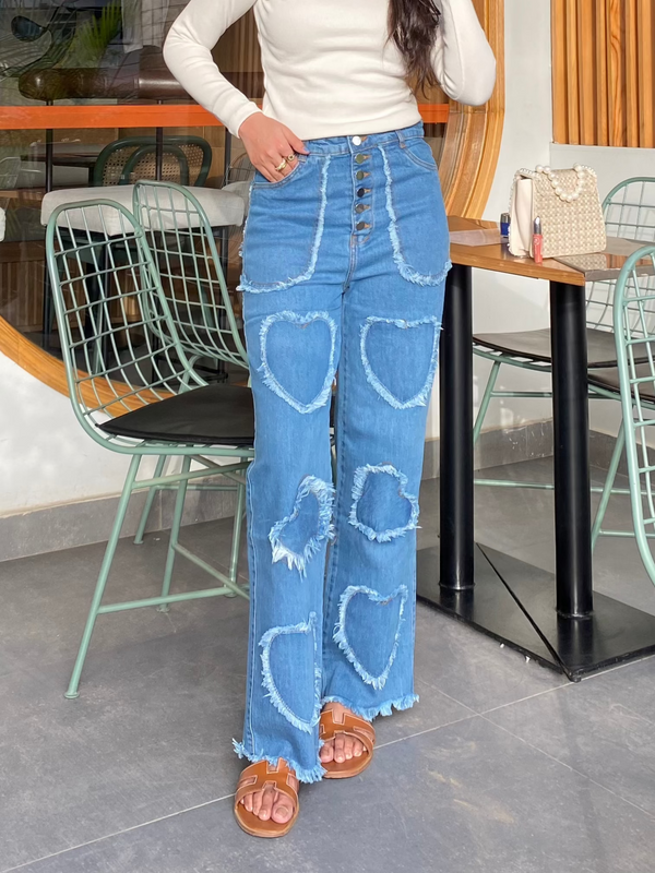 LovePatch Straight-Leg Jeans