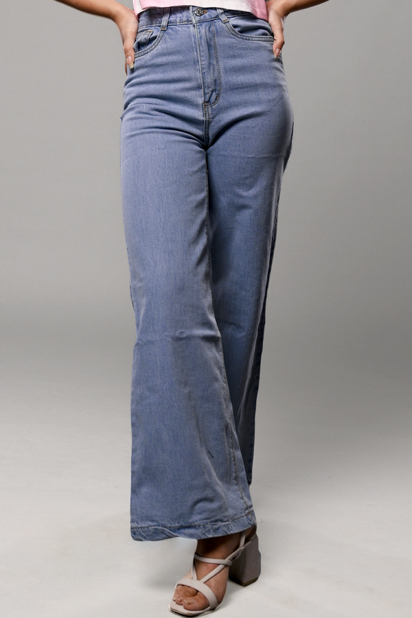 Light Blue Color Denim Culotte